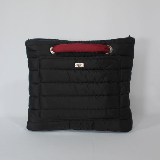 Essy Puffer - Black & Wine